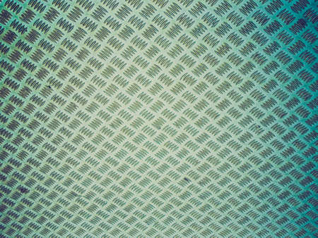 Vintage retro looking grunge blue steel plate useful as background