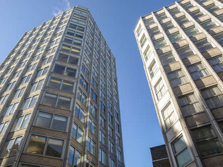 LONDON, ENGLAND, UK - MARCH 04, 2009: The Economist Building designed in 1962 by Alison and Peter...