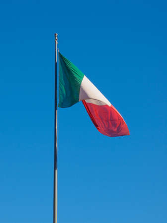 The national Italian flag of Italy (IT)