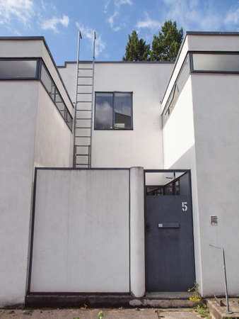 STUTTGART, GERMANY - JULY 11, 2012: The Weissenhof Siedlung model houses were designed in 1927 for the modern architecture exhibition by major rationalist architects of the time under the masterplan of Mies Van Der Roheのeditorial素材