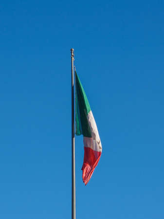 The national Italian flag of Italyの写真素材