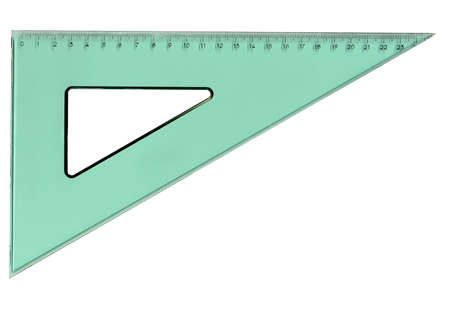 Set square triangle used in engineering and technical drawing