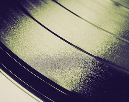 Vintage retro looking A picture of Vinyl record music recording supportの写真素材