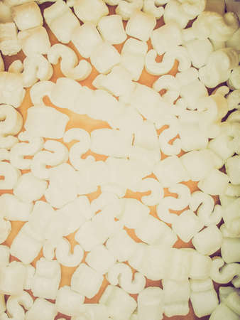 Vintage looking Polystyrene beads for insulation useful as a background