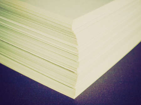 Vintage looking Blank sheets of A4 paper for office use