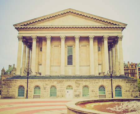 Vintage looking Victoria Square in Birmingham, England, United Kingdomのeditorial素材