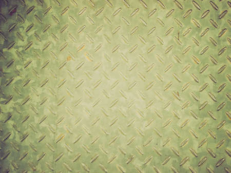 Vintage looking Diamond steel metal sheet useful as backgroundの写真素材