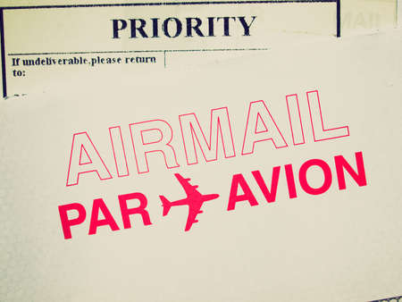 Vintage looking Airmail picture