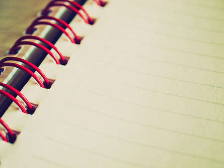 Vintage looking Notebook note pad page pictureの写真素材