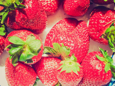 Vintage looking Strawberry fruitの写真素材