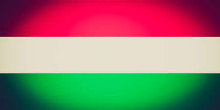 Vintage looking Hungarian flag of Hungary の写真素材