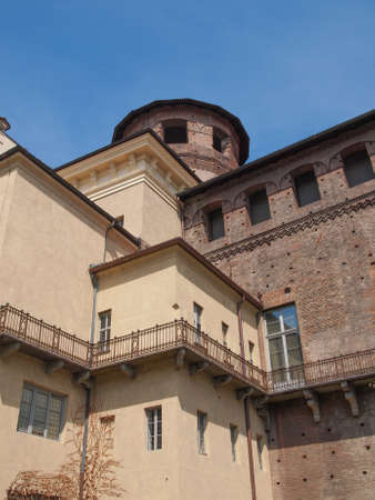 Palazzo Madama (Royal palace) in Piazza Castello Turin Italyのeditorial素材