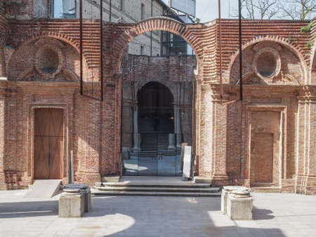 Castello di Rivoli castle near Turin Italyのeditorial素材