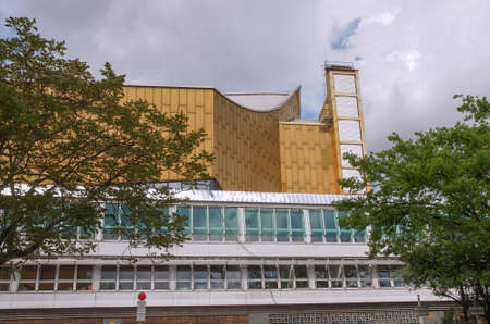 The Berliner Philarmonie concert hall in Berlin Germanyのeditorial素材
