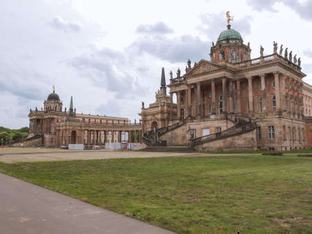 Ruins of the Neues Palais new royal palace in Park Sanssouci in Potsdam Berlinのeditorial素材