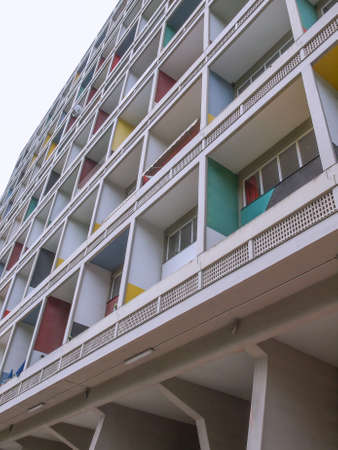 BERLIN, GERMANY - MAY 11, 2014: The Corbusier Haus was designed by Le Corbusier in 1957 following...