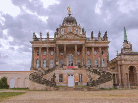 Ruins of the Neues Palais new royal palace in Park Sanssouci in Potsdam Berlinのeditorial素材
