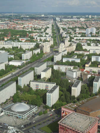 BERLIN, GERMANY - MAY 08, 2014: Aerial bird eye view of the cityのeditorial素材