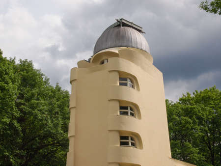 POTSDAM, GERMANY - MAY 10, 2014: The Einstein Turm astrophysical observatory was designed by architect Erich Mendelsohn in 1917 for Albert Einstein to validate his Relativity Theoryのeditorial素材