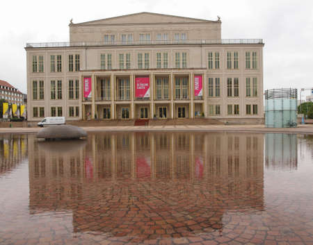 LEIPZIG, GERMANY - JUNE 14, 2014: The new Opera House built in 1956 is the main music venue in Leipzigのeditorial素材