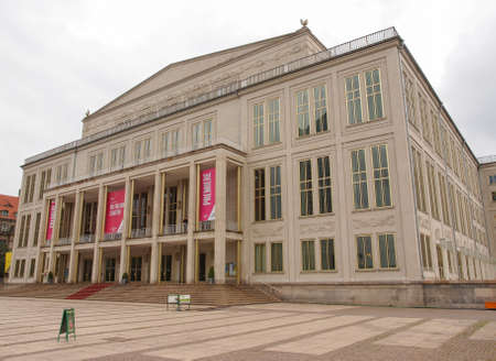 LEIPZIG, GERMANY - JUNE 14, 2014: The new Opera House built in 1956 is the main music venue in Leipzigのeditorial素材