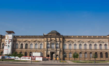DRESDEN, GERMANY - JUNE 11, 2014: Dresdner Zwinger palace designed by Poeppelmann in 1710 as orangery and exhibition gallery completed by Gottfried Semper with the addition of Semper Gallery in 1847のeditorial素材