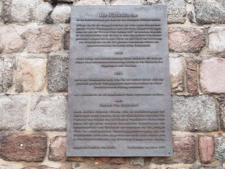 Nikolaikirche St Nicholas oldest church in Berlin Germanyのeditorial素材