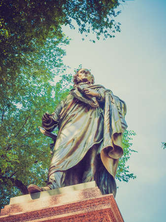 The Mendelssohn Denkmal monument to German musician Jakob Ludwig Felix Mendelssohn Bartholdy was designed by Werner Stein in 1892 in Leipzig Germanyの写真素材