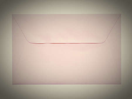 Vintage looking mail letter envelopeの写真素材