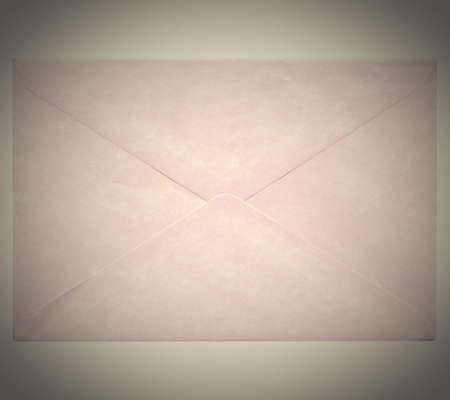 Vintage looking mail letter envelopeの写真素材