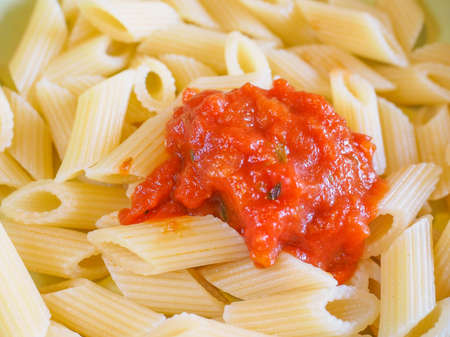 Italian pasta al pomodoro meaning Tomato pasta vegetarian food from Italy