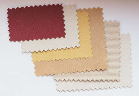 Paper swatch cut with pinking shears zig zag scissors