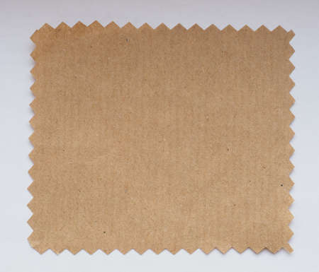 Paper swatch cut with pinking shears zig zag scissors