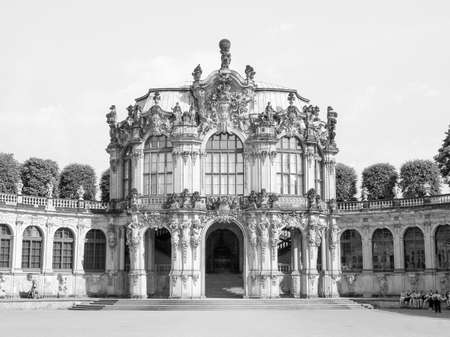 Dresdner Zwinger rococo palace designedのeditorial素材