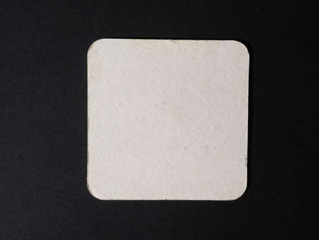 Blank cardboard beermat for a pint of beerの写真素材