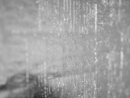 Decorated glass - perspective with selective focusの写真素材