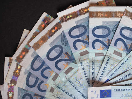 Twenty Euro banknotes currency of Europeの写真素材