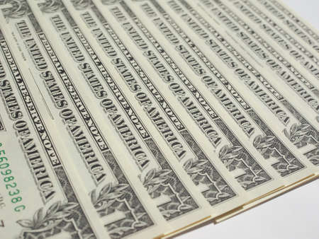 Dollar banknotes 1 Dollar currency of the United States useful as a background