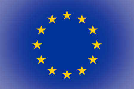 Vignetted flag of the European Unionの写真素材