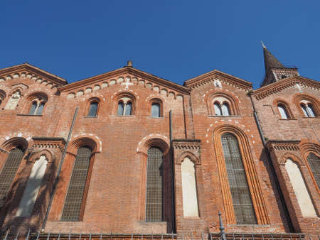 Basilica of Sant Eustorgio in Milan Italyの写真素材