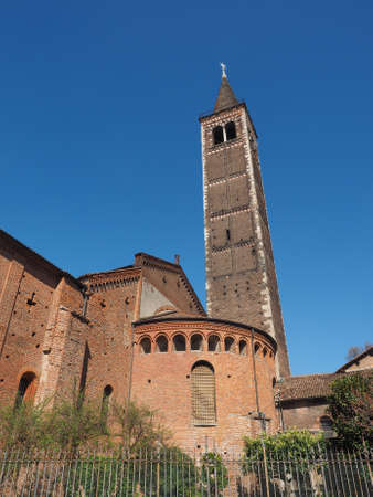Basilica of Sant Eustorgio in Milan Italyの写真素材