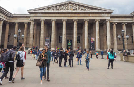 LONDON, UK - JUNE 09, 2015: The British Museumのeditorial素材