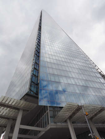 LONDON, UK - JUNE 10, 2015: The Shard skyscraper designed by Italian architect Renzo Piano is the highest building in townのeditorial素材