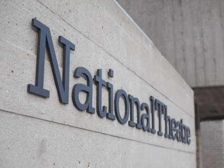 LONDON, UK - JUNE 09, 2015: The National Theatre designed by Sir Denys Lasdun is a masterpiece of new brutalist architectureのeditorial素材