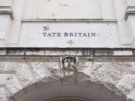 Tate Britain art gallery in London, UKのeditorial素材
