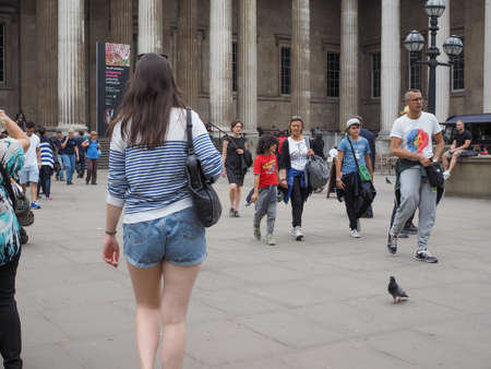 LONDON, UK - JUNE 12, 2015: The British Museumのeditorial素材