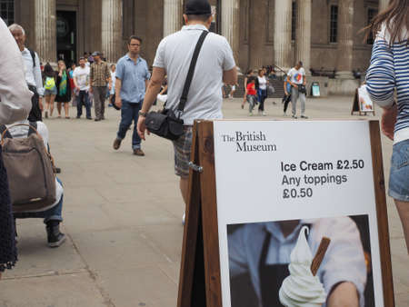 LONDON, UK - JUNE 12, 2015: The British Museumのeditorial素材