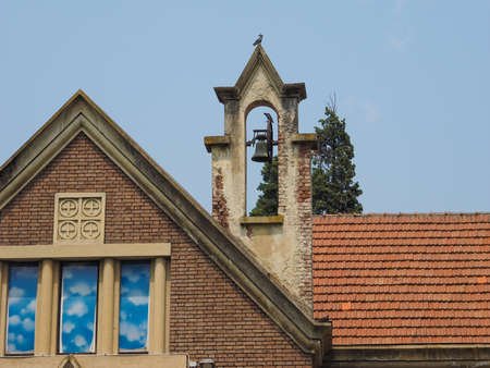 COLLEGNO, ITALY - JULY 07, 2015: Sala delle Arti meaning Arts Room is an exhibition galleryのeditorial素材