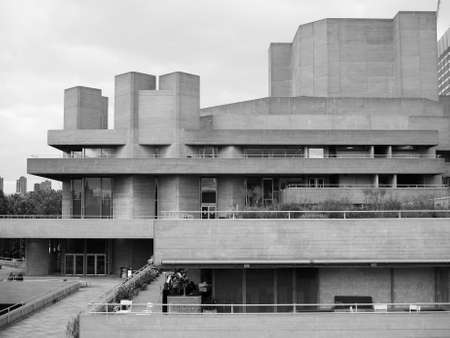 LONDON, UK - JUNE 09, 2015: The National Theatre designed by Sir Denys Lasdun is a masterpiece of...