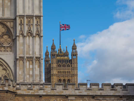 Houses of Parliament aka Westminster Palace in London, UKの写真素材